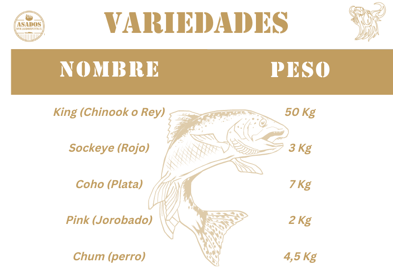 tipos_de_salom_santiago Pescados y Mariscos a la Parrilla