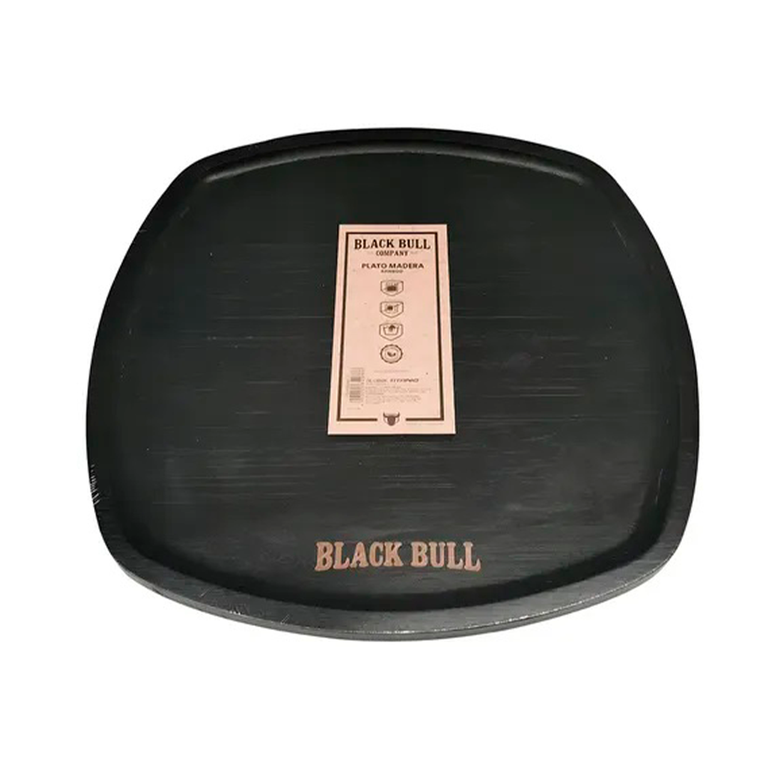 Plato Madera 25 Cm Black Bull - Imagen 3