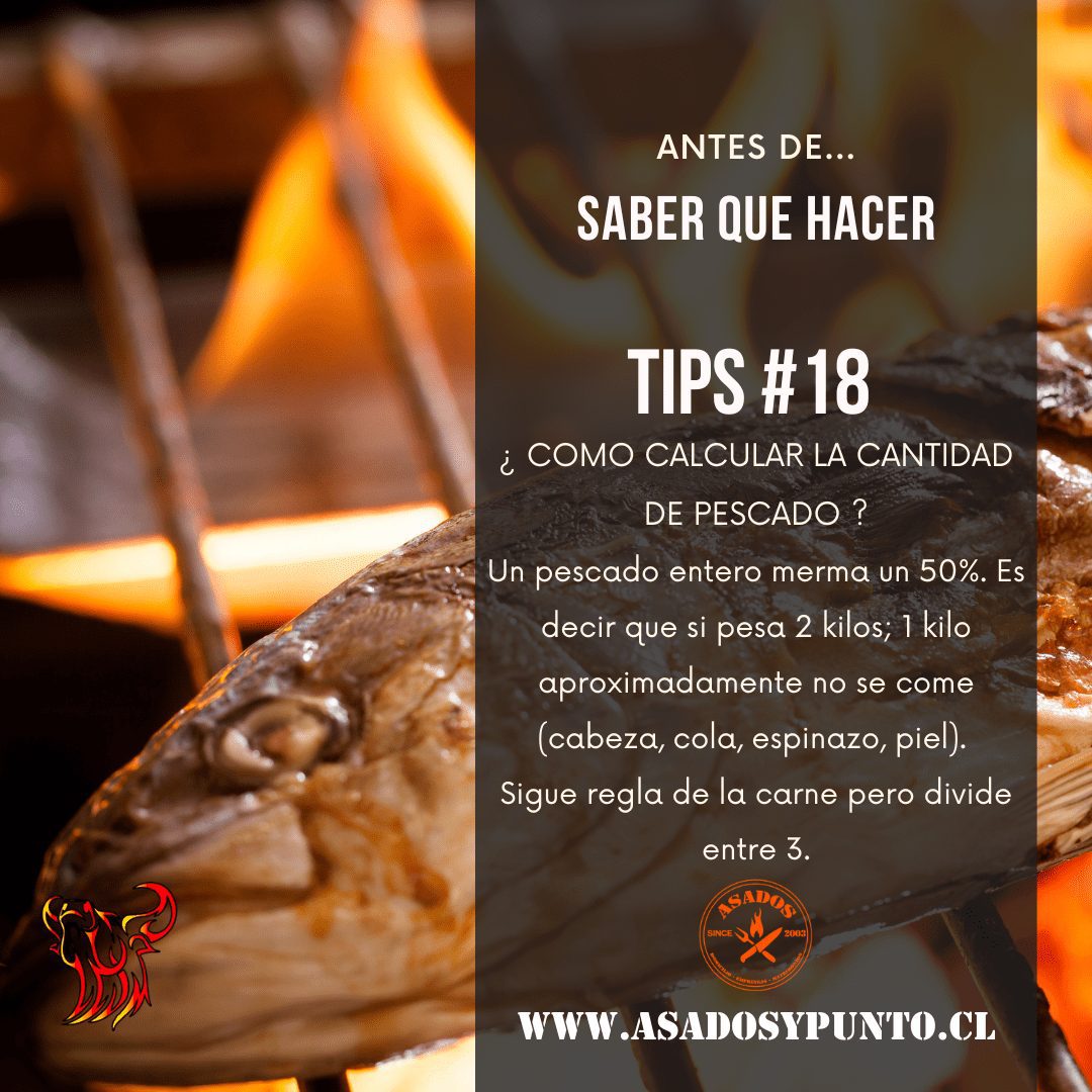 Como calcular la cantidad de pescado para un asado