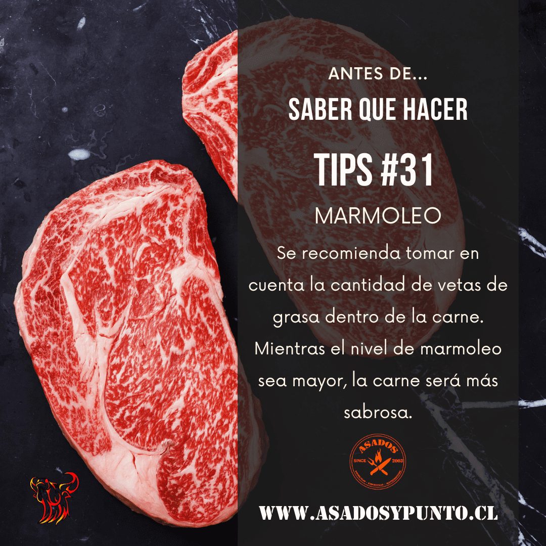 Marmoleo de la carne