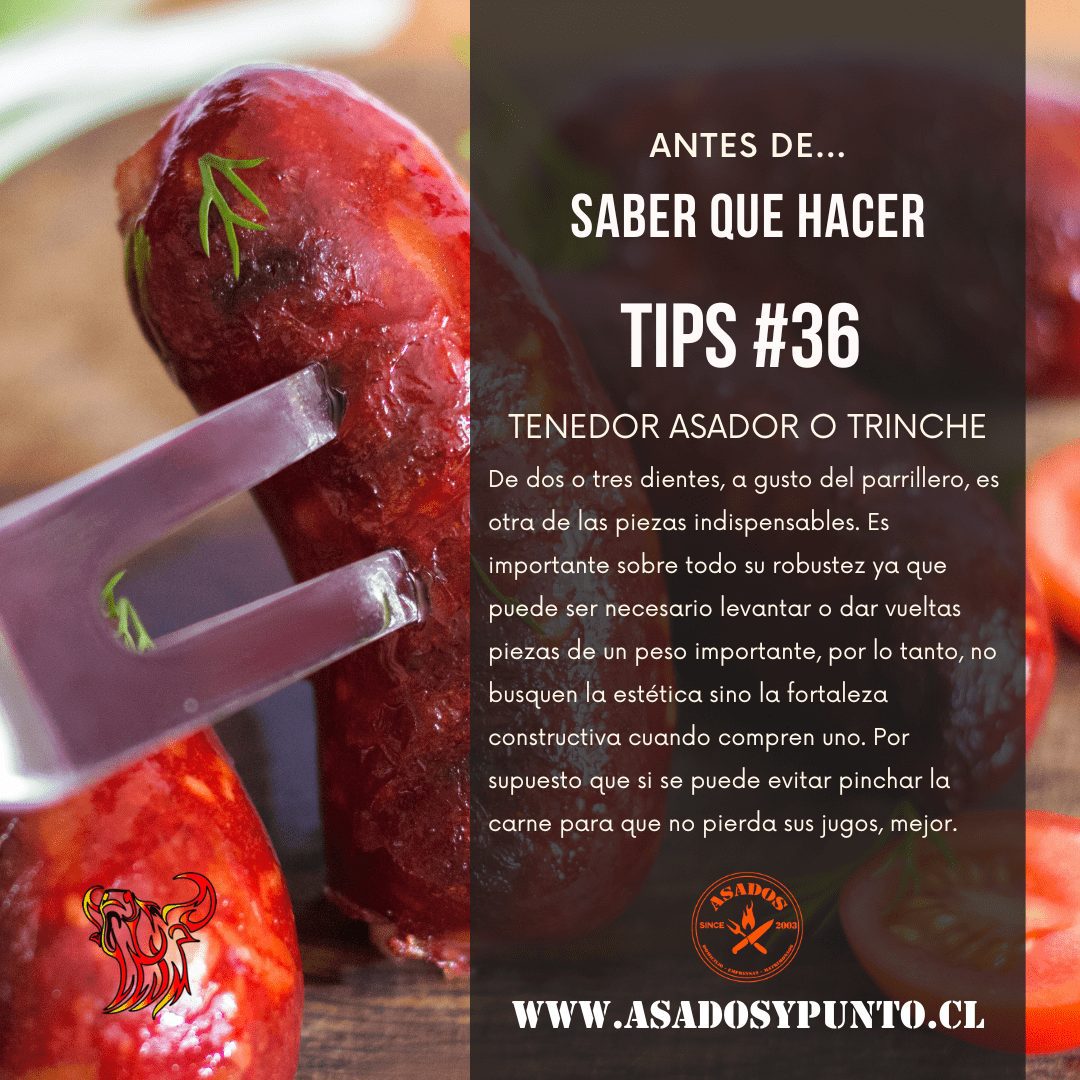 Tenedor parrillero